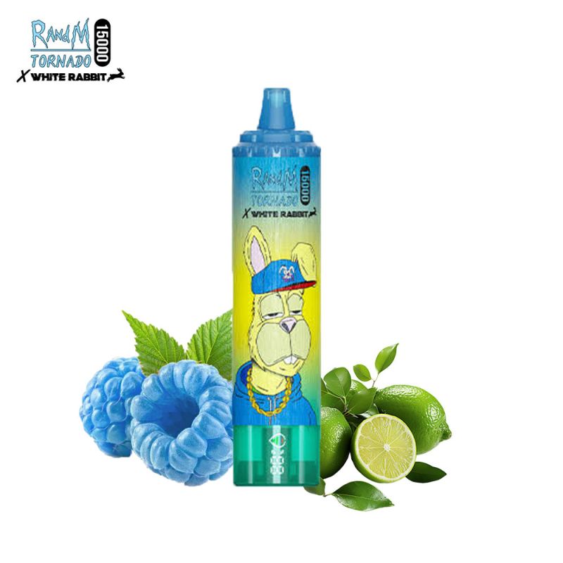 Blue Razz Lemonade 15000 puffs - Tornado White Rabbit by RandM