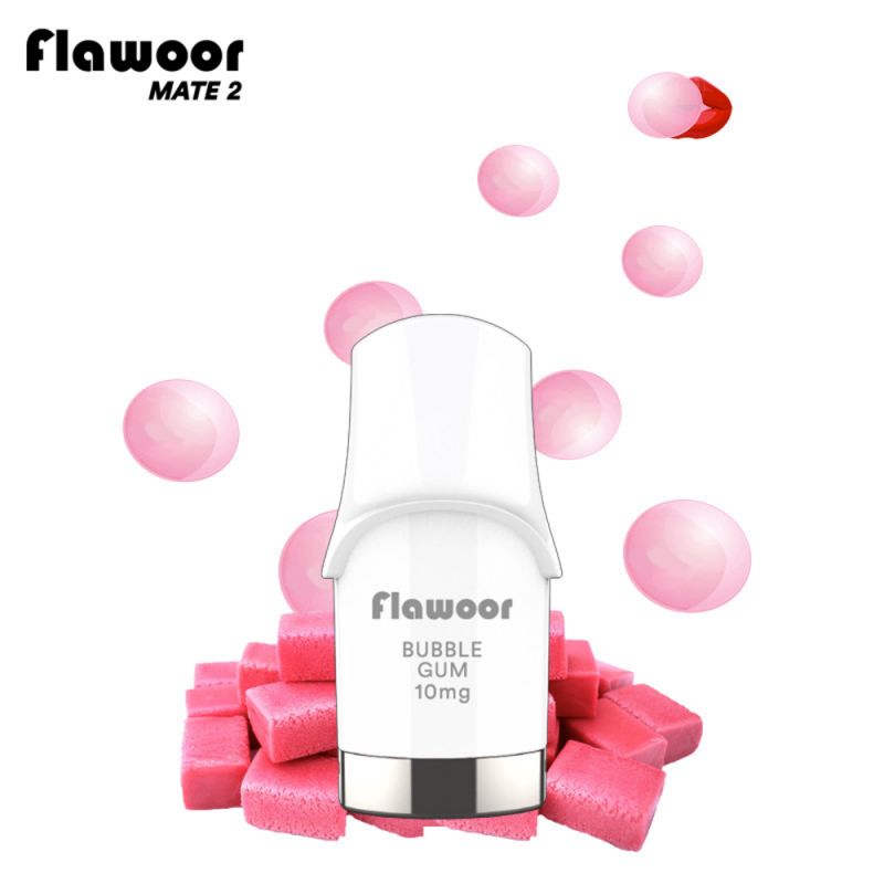 Cartouche 2pcs : Bubble Gum 600 puffs 2ml - Flawoor Mate 2