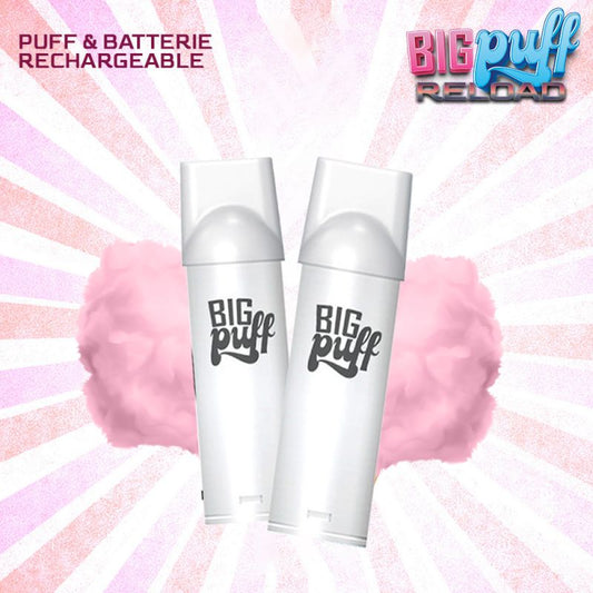 Cartouches Barbe à Papa 600 puffs (2pcs) - Big Puff Reload