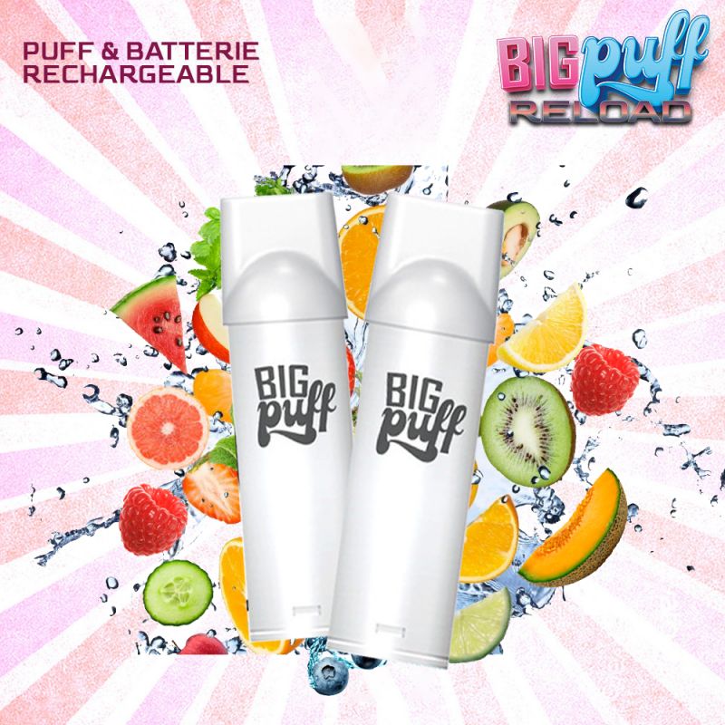 Cartouches Cocktail de Fruits 600 puffs (2pcs) - Big Puff Reload