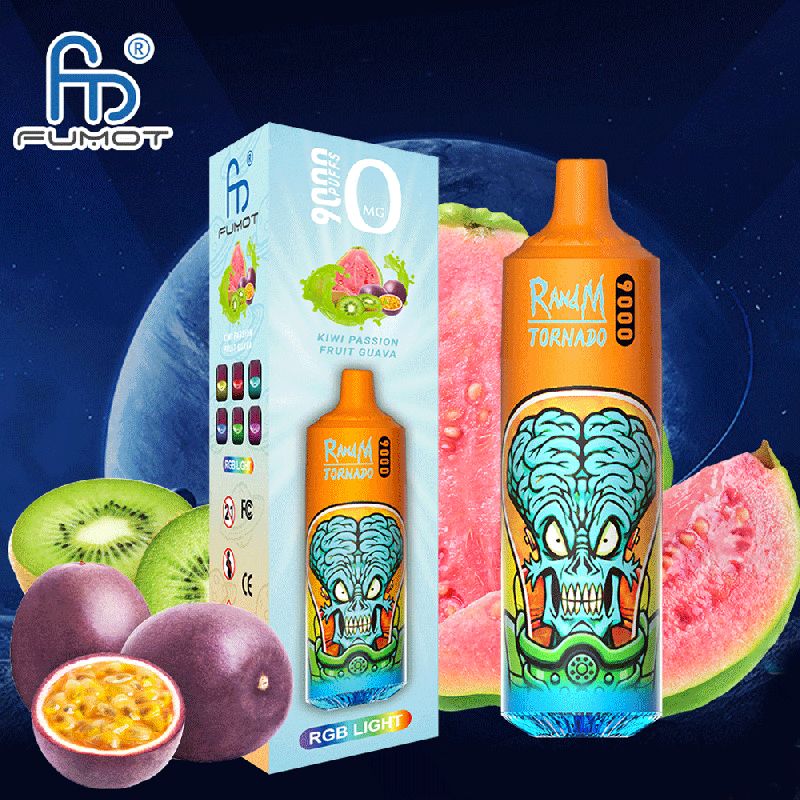 Kiwi Passion Fruit Guava 9000 puffs - Tornado by RandM